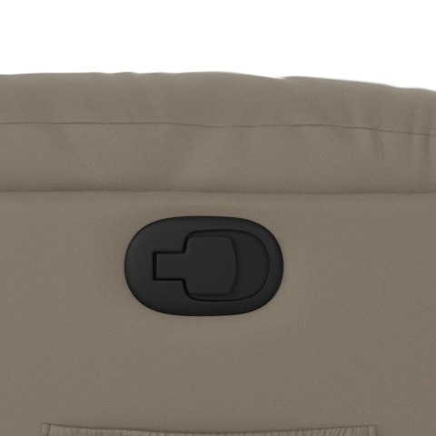 FOTEL ROZKŁADANY CAPPUCCINO SZTUCZNA SKÓRA