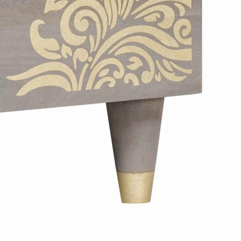 STOLIK KAWOWY SZARY 80X50X40CM LITE DREWNO MANGO