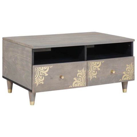 STOLIK KAWOWY SZARY 80X54X40CM LITE DREWNO MANGO