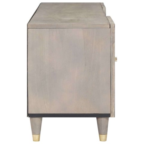 SZAFKA POD TELEWIZOR Z PÓŁKĄ SZARY I ZŁOTO 105X33.5X46CM