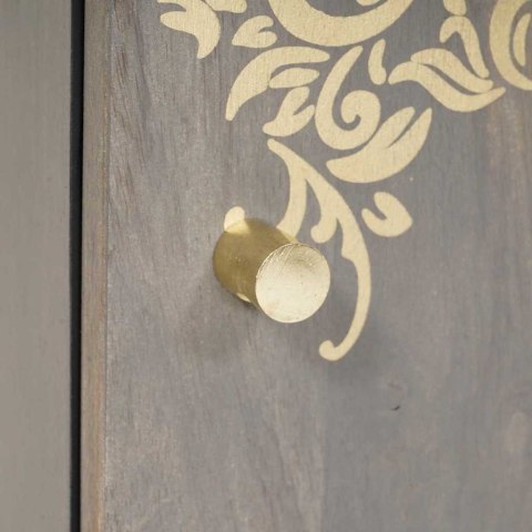 SZAFKA ŚCIENNA ŁAZIENKOWA Z DRZWIAMI SZARY 38X 33X 48CM