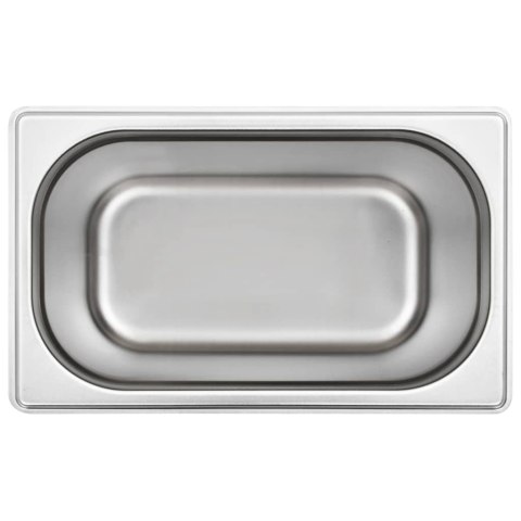 POJEMNIKI GASTRONOMICZNE 4 SZT. GN 1/4 200MM STAL NIERDZEWNA