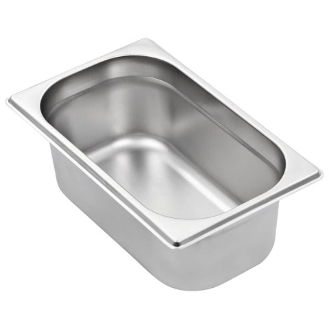 POJEMNIKI GASTRONOMICZNE 8 SZT. GN 1/4 100MM STAL NIERDZEWNA