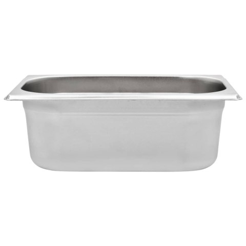 POJEMNIKI GASTRONOMICZNE 8 SZT. GN 1/4 100MM STAL NIERDZEWNA