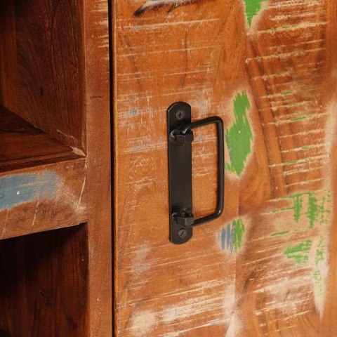 SZAFKA POD TELEWIZOR WIELOKOLOROWE LITE DREWNO Z ODZYSKU