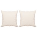 PODUSZKI OZDOBNE 2 SZT. BEŻOWE 40X40CM MIKROFIBRA