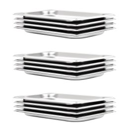POJEMNIKI GASTRONOMICZNE 12 SZT. GN 1/3 20MM STAL NIERDZEWNA