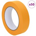 VidaXL Taśmy Maska Malarska 50 pcs Żółty 30mm x 50m Papier