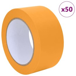VidaXL Taśmy Maska Malarska 50 pcs Żółty 50mm x 50m Papier