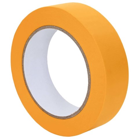 ZESTAW TAŚM MALARSKICH 6 SZT. ŻÓŁTY 25MMX50M PAPIER PRECYZYJNE I TRWAŁE