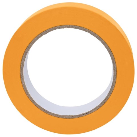 ZESTAW TAŚM MALARSKICH 6 SZT. ŻÓŁTY 25MMX50M PAPIER PRECYZYJNE I TRWAŁE