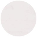 BLAT STOŁU BIAŁY Ø50X2,5CM LITE DREWNO SOSNOWE