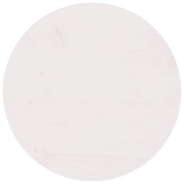 BLAT STOŁU BIAŁY Ø50X2,5CM LITE DREWNO SOSNOWE