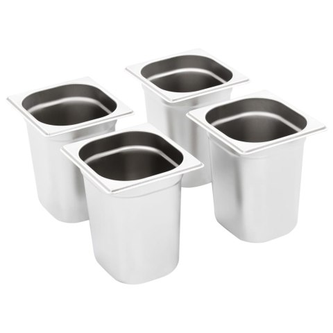 POJEMNIKI GASTRONOMICZNE 8 SZT. GN 1/6 200MM STAL NIERDZEWNA