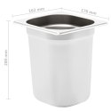 POJEMNIKI GASTRONOMICZNE 8 SZT. GN 1/6 200MM STAL NIERDZEWNA