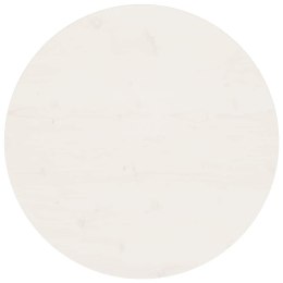 BLAT STOŁU BIAŁY Ø70X2,5CM LITE DREWNO SOSNOWE