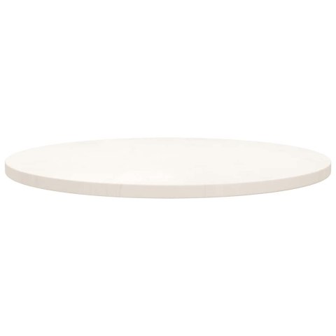 BLAT STOŁU BIAŁY Ø70X2,5CM LITE DREWNO SOSNOWE
