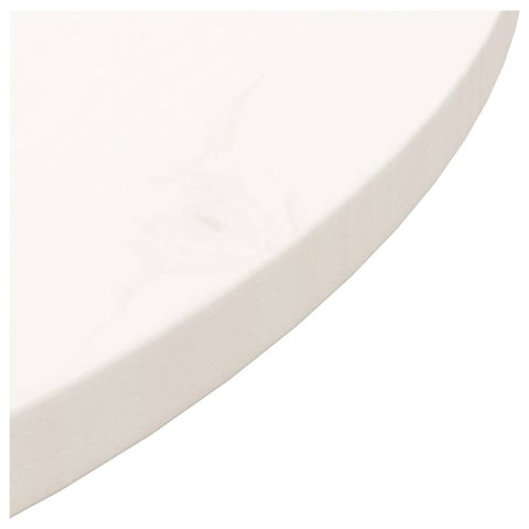 BLAT STOŁU BIAŁY Ø70X2,5CM LITE DREWNO SOSNOWE