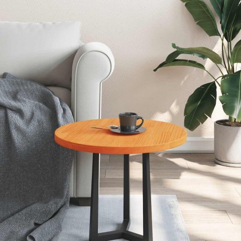 BLAT STOŁU OKRĄGŁY WOSKOWY BRĄZ Ø50X2,5CM DREWNO SOSNOWE