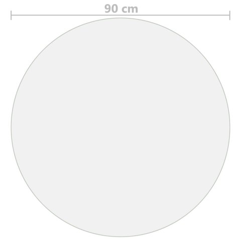 MATA OCHRONNA NA STÓŁ MATOWA Ø 90CM 2 MM PVC