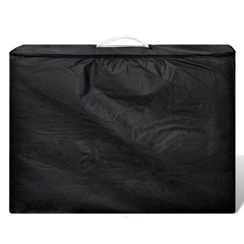 SKŁADANY STÓŁ DO MASAŻU Z DREWNIANĄ RAMĄ 2 STREFY KREMOWY