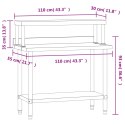 KUCHENNY STÓŁ ROBOCZY Z PÓŁKĄ 110X55X120CM STAL NIERDZEWNA