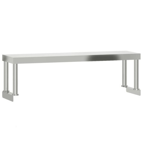 KUCHENNY STÓŁ ROBOCZY Z PÓŁKĄ 110X55X120CM STAL NIERDZEWNA
