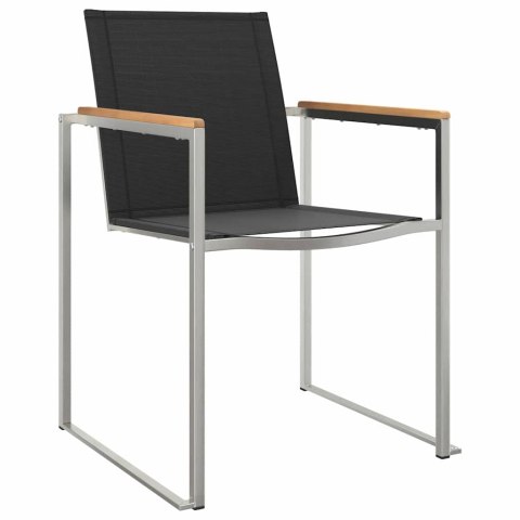 VidaXL Zestawdojedzeniawogrodzie 9 pcs DrewnoTekowe