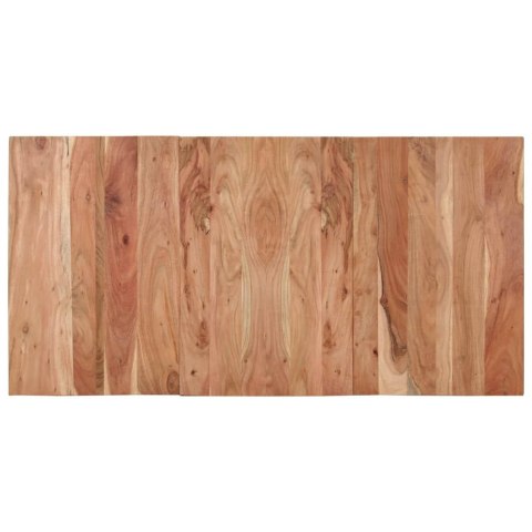 VidaXL Stół do jadalni, czarny, 140x70x76 cm, lite drewno akacjowe