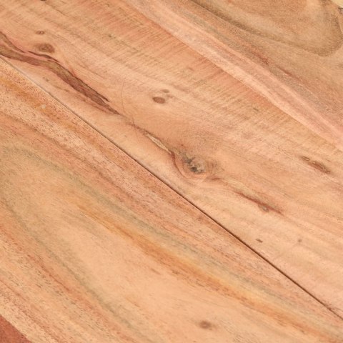 VidaXL Stół do jadalni, czarny, 140x70x76 cm, lite drewno akacjowe