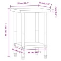 KUCHENNY STÓŁ ROBOCZY 55X55X85CM STAL NIERDZEWNA