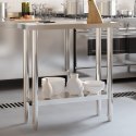 KUCHENNY STÓŁ ROBOCZY 82,5X30X85CM STAL NIERDZEWNA