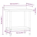 KUCHENNY STÓŁ ROBOCZY Z RANTEM 82,5X55X93CM STAL NIERDZEWNA