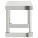 PÓŁKA NA STÓŁ ROBOCZY 110X30X35CM STAL NIERDZEWNA