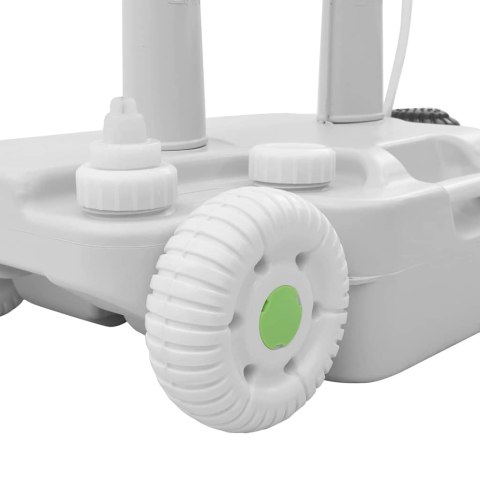 STOJAK KEMPINGOWY DO MYCIA RĄK SZARY 72X42X103CM