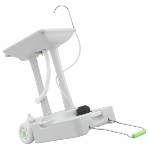 STOJAK KEMPINGOWY DO MYCIA RĄK SZARY 72X42X103CM