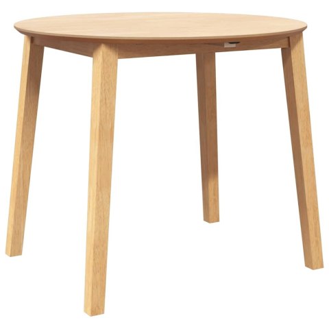 VidaXL Stół jadalny Naturalne drewno lite Guma