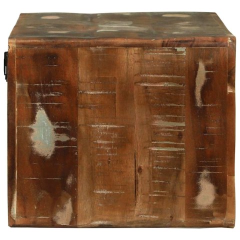 STÓŁ POD TELEWIZOR Z PÓŁKĄ WIELOKOLOROWE LITE DREWNO Z ODZYSKU