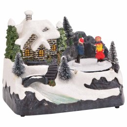 ŚWIĄTECZNA DEKORACJA STOŁOWA WIELOKOLOROWE 16X11,5X13CM