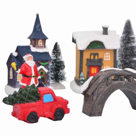 ŚWIĄTECZNA DEKORACJA NA STÓŁ WIELOKOLOROWE ŻYWICA