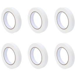 ZESTAW TAŚM MALARSKICH 6 SZT. BIAŁY 19 MMX50 M PAPIER PRECYZYJNE I TRWAŁE