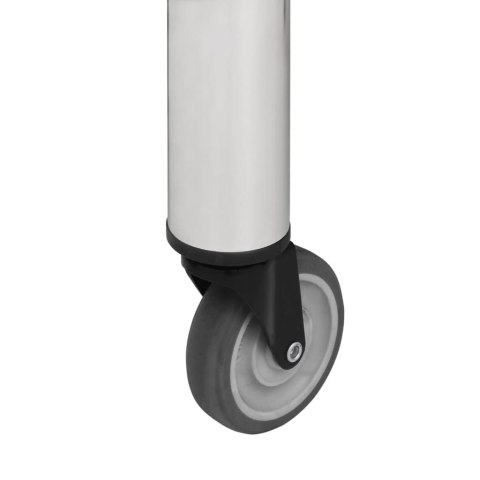 KUCHENNY STÓŁ ROBOCZY NA KÓŁKACH 60X60X85CM STAL NIERDZEWNA