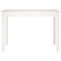 STÓŁ JADALNIANY BIAŁY 110X55X75 CM LITE DREWNO SOSNOWE