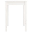 STÓŁ JADALNIANY BIAŁY 55X55X75CM LITE DREWNO SOSNOWE