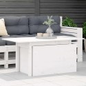 STÓŁ OGRODOWY BIAŁY 100X50X75CM LITE DREWNO SOSNOWE