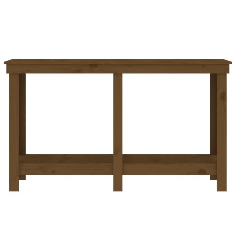 STÓŁ ROBOCZY MIODOWY BRĄZ 140X50X80CM DREWNO SOSNOWE