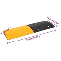 PRÓG ZWALNIAJĄCY ŻÓŁTO-CZARNY 420X32,5X4CM GUMOWY