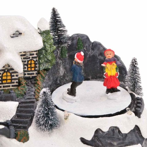 ŚWIĄTECZNA DEKORACJA STOŁOWA WIELOKOLOROWE 16X11,5X13CM