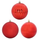 ZESTAW BOMBEK CHOINKOWYCH 4 SZT. CZERWONY