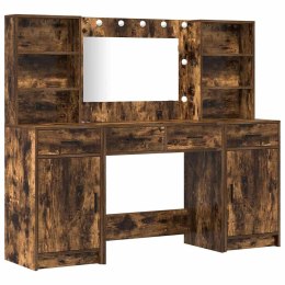 VidaXL Zestaw toaletki z szufladą 3 pcs Dąb wędzony 78,5 x 41 x 135 cm